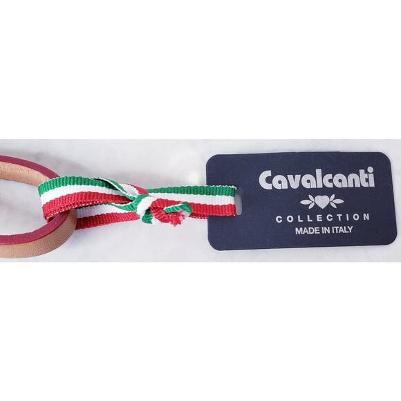 NWT CAVALCANTI Collection Italian Large Floral Clutch Wristlet Handbag Purse Red - Picture 2 of 16